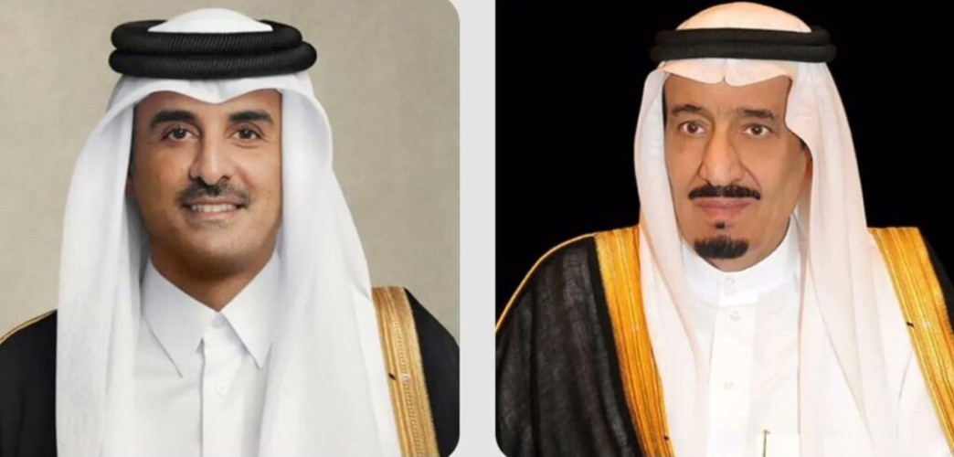 القيادة القطرية تهنئ خادم الحرمين الشريفين بمناسبة اليوم الوطني الـ (95) للمملكة