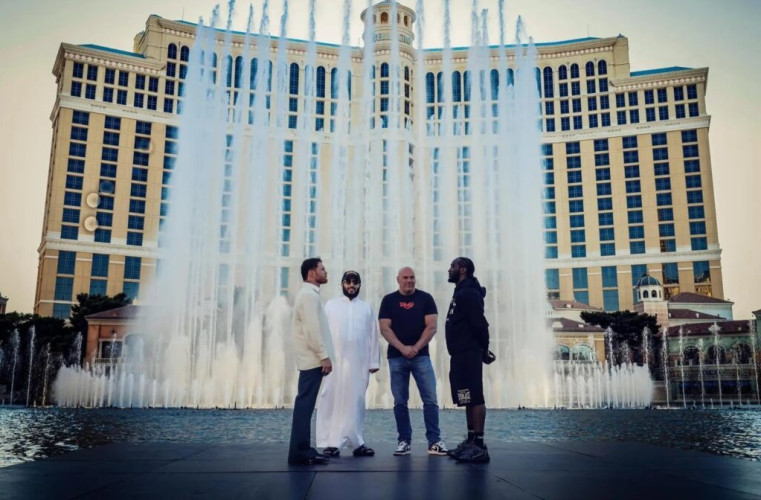 رئيس مجلس إدارة الهيئة العامة للترفيه يحضر أول مواجهة”Face Off” بين كانيلو وكروفورد في لاس فيغاس