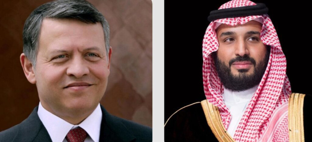 سمو ولي العهد يتلقى اتصالًا هاتفيًا من ملك الأردن
