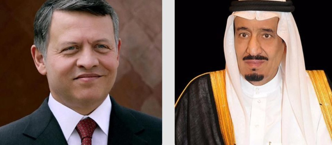 ملك الأردن يهنئ خادم الحرمين الشريفين باليوم الوطني الـ95