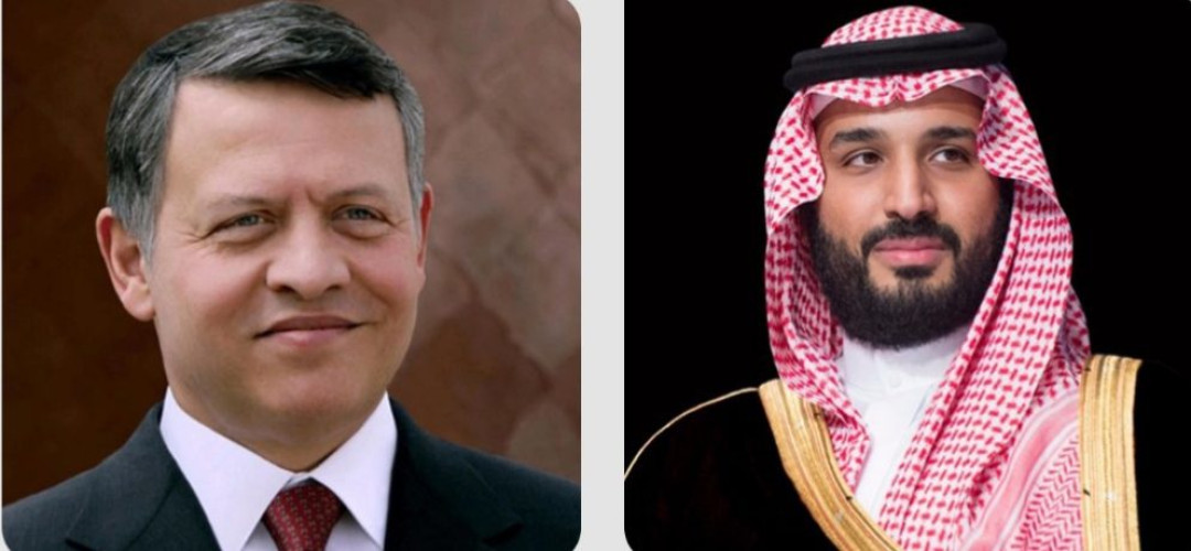 سمو ولي العهد يتلقى اتصالًا هاتفيًا من ملك الأردن
