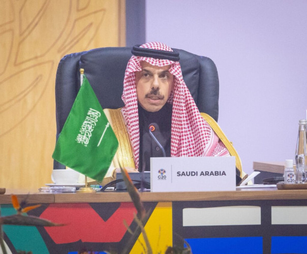 نيابةً عن سمو ولي العهد.. سمو وزير الخارجية يشارك في جلسة اليوم الثاني لقمة مجموعة العشرين