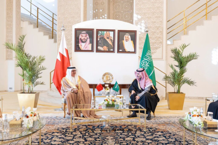 وزير الخارجية يستقبل وزير خارجية البحرين