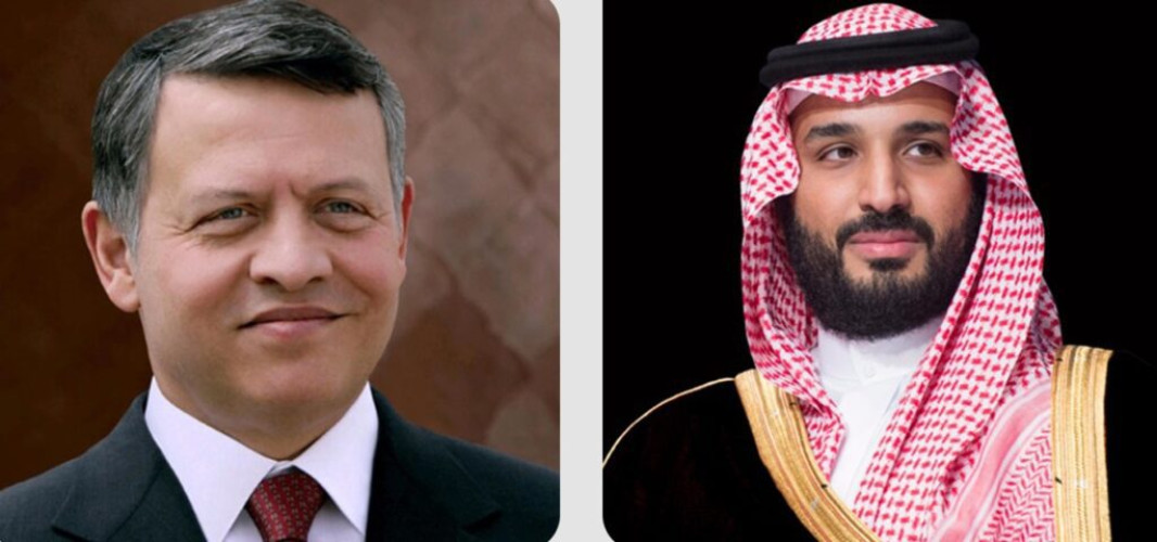 سمو ولي العهد يتلقى اتصالًا هاتفيًا من ملك المملكة الأردنية الهاشمية