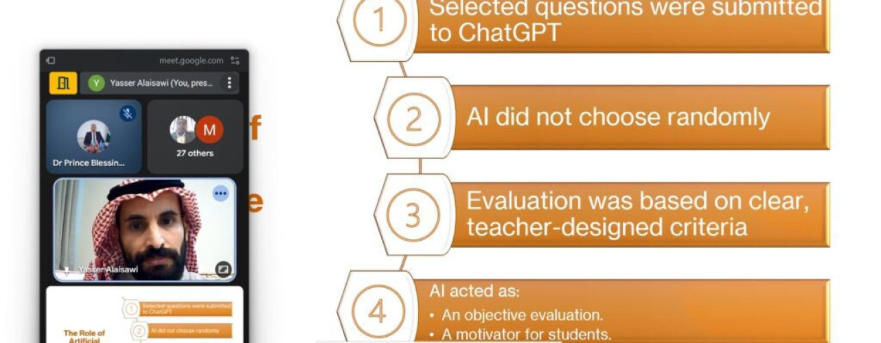 معلم سعودي يعرض برنامجًا مبتكرًا لدمج التفكير الناقد بالذكاء الاصطناعي في ملتقى رابطة المعلمين الدولية بالمملكة المتحدة