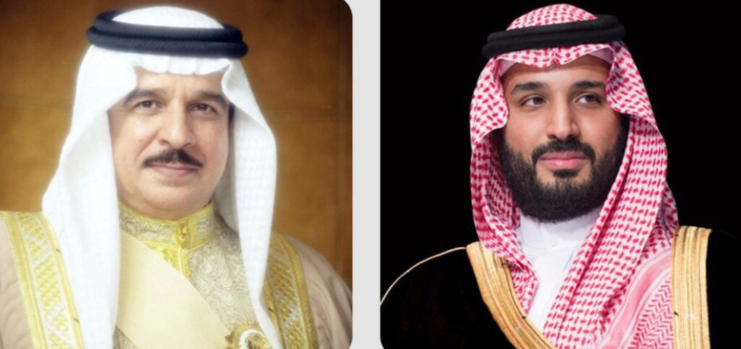 سمو ولي العهد يبعث برقية شكر لملك مملكة البحرين إثر مغادرته المنامة