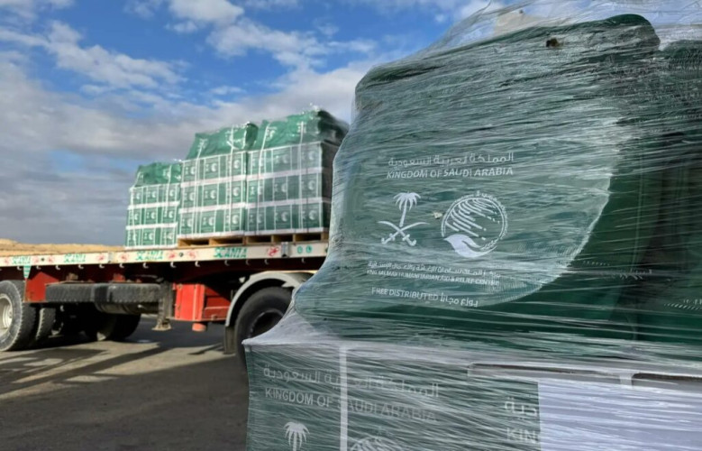 وصول الطائرة الإغاثية السعودية الـ 79 لإغاثة الشعب الفلسطيني في قطاع غزة