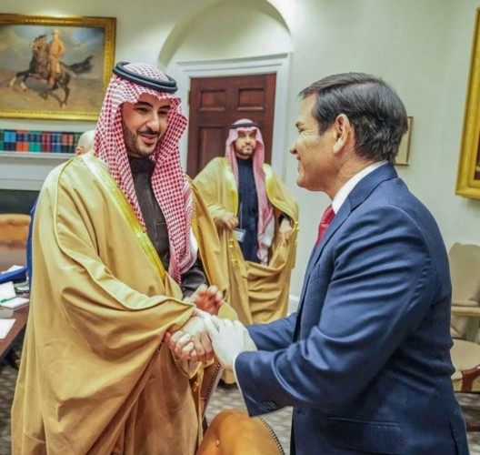 سمو وزير الدفاع يلتقي وزيري الخارجية والحرب لدى الولايات المتحدة الأمريكية والمبعوث الأمريكي الخاص للشرق الأوسط