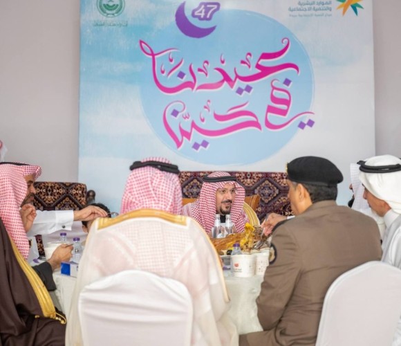 أمير منطقة القصيم يشارك أهالي حي النخيل ببريدة احتفالات مبادرة “عيدنا في حينا”