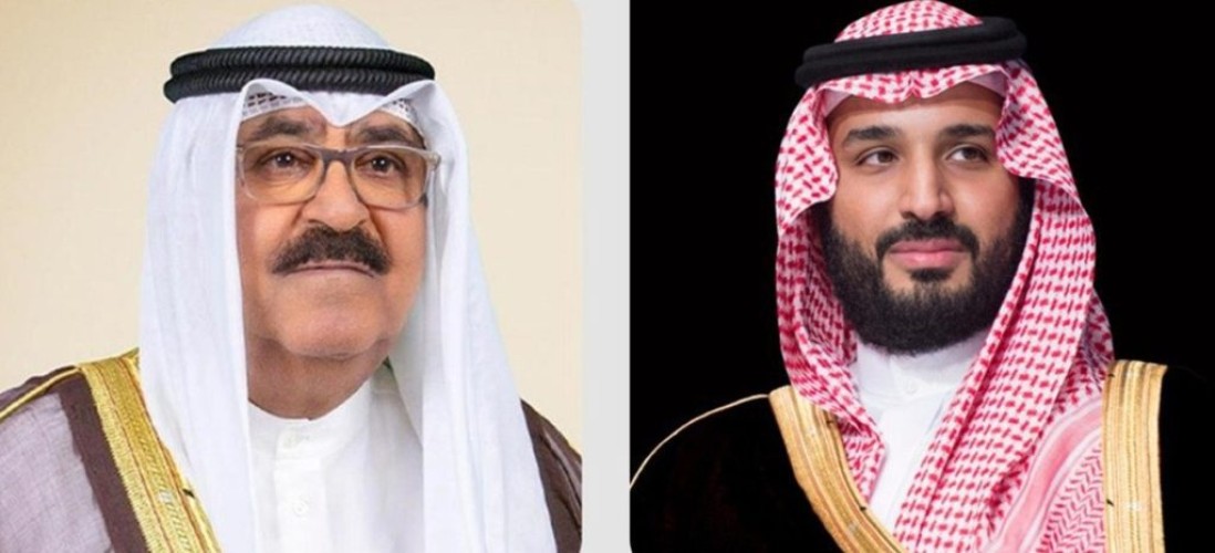 سمو ولي العهد يجري اتصالًا هاتفيًا بأمير دولة الكويت