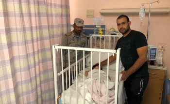 حرس الحدود ينقذ طفلة اردنية تبلغ من العمر 11 شهر من الغرق