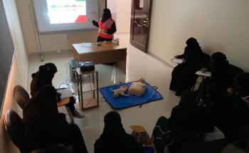 إدارة التدريب النسوي بهيئة الهلال الأحمر بالمدينة المنورة تنفذ دورة للإسعافات الأولوية