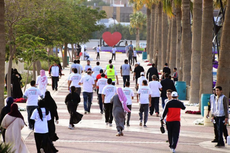 جمعية السكر تقيم فعالية المشي الشهرية والصحة تقدم تعريفاً بفيروس كورونا
