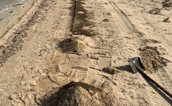 “السعودية للكهرباء” تزيل تلوث زيتي بطول أكثر من 1500 متر على شاطئ “الشعيبة”