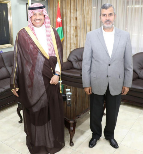 وزير الزراعة الأردني يلتقي سفير المملكة لدى الأردن.