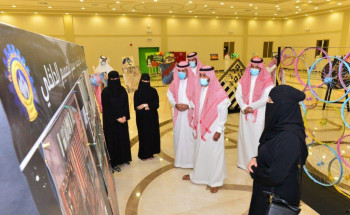 سمو ‏نائب أمير منطقة حائل يدشن معرض الفنون التشكيلية المتزامن مع اليوم العالمي للشباب
