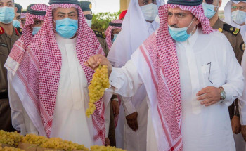 سمو الأمير فيصل بن مشعل يزور مهرجان العنب بمنطقة القصيم بنسخته السابعة