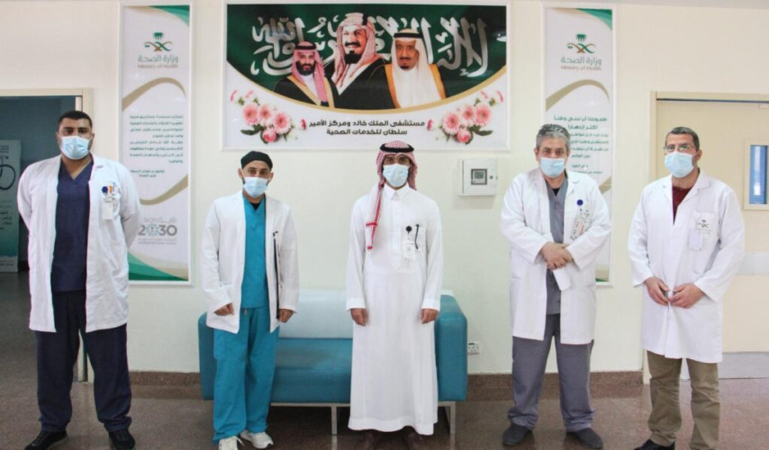 مستشفى الملك خالد بالخرج ينهي معاناة مريض يشكي من انحباس البول