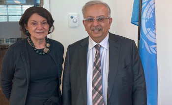 السفير المعلمي يلتقي بوكيلة الأمين العام للأمم المتحدة للشؤون السياسية وبناء السلام
