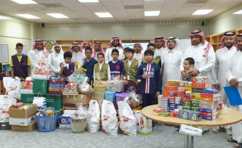مدرسة الأمير محمد بن فهد بالهفوف تنظم مشروع السلة الغذائية ” ٣” للأسر المحتاجة
