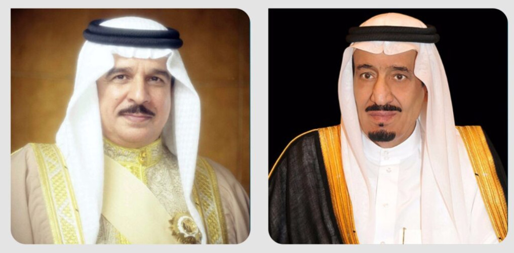 خادم الحرمين الشريفين يتلقى اتصالاً هاتفياً من ملك مملكة البحرين