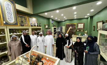 فرع هيئة الصحفيين السعوديين بالمدينة في زيارة إلى متحف عبدالمجيد الخريجي التراثي