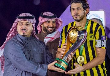 فريق الاتحاد بطل كأس السوبر السعودي بعد تغلبه في المباراة النهائية على فريق الفيحاء بنتيجة 2-0