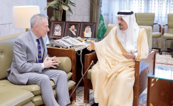 أمير منطقة الرياض يستقبل سفير الولايات المتحدة الأمريكية لدى المملكة