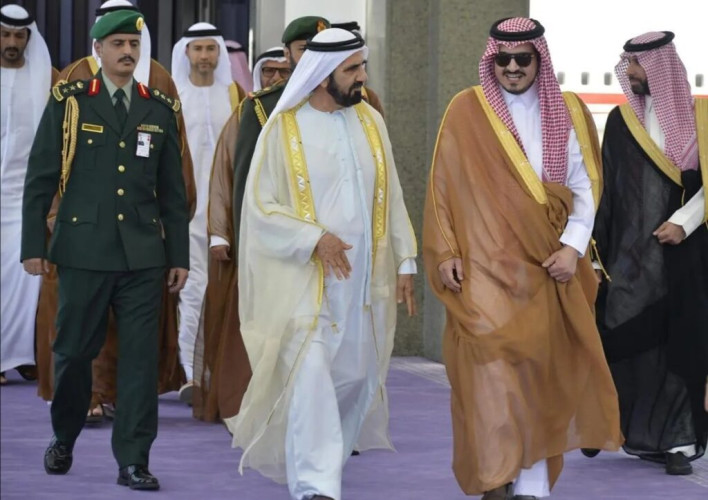 نائب رئيس دولة الإمارات يصل إلى جدة