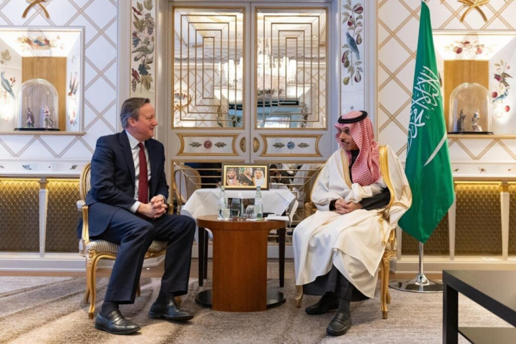 وزير الخارجية يلتقي وزير الخارجية البريطاني