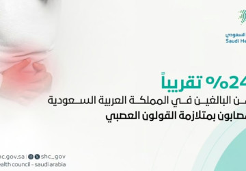 المجلس الصحي: 24% تقريبًا من البالغين في المملكة مصابون بـ”القولون العصبي”