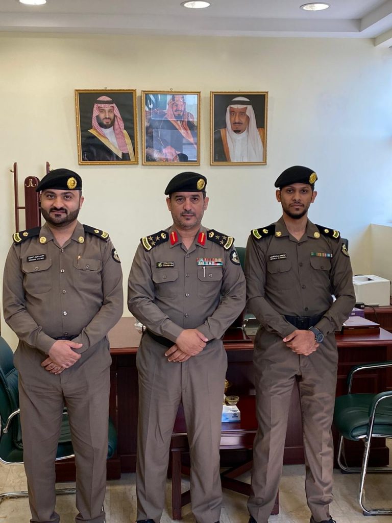 العميد الحقباني يقلد مديري سلوى والبطحاء الخميس والنعيم رتبهم الجديدة “رائد”