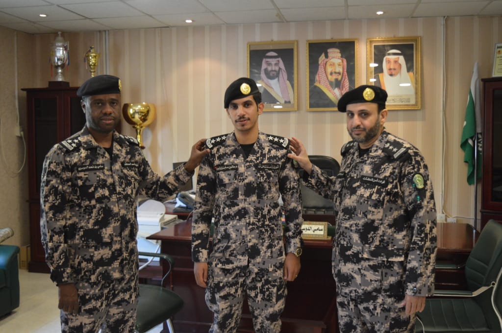 ترقية الملازم أول خالد الرشيدي قائد مركز امن المنشآت بالعثمانية