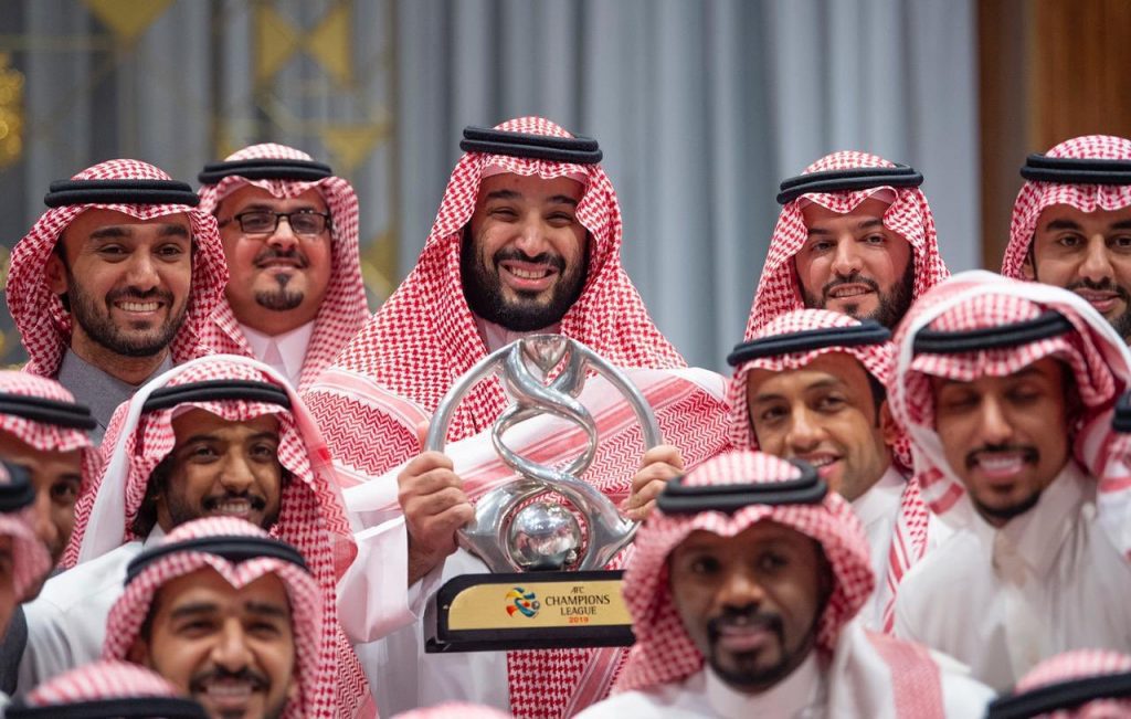 ولي العهد يستقبل رئيس وأعضاء مجلس إدارة نادي الهلال والجهازين الفني والإداري واللاعبين بمناسبة تحقيقهم بطولة دوري أبطال آسيا