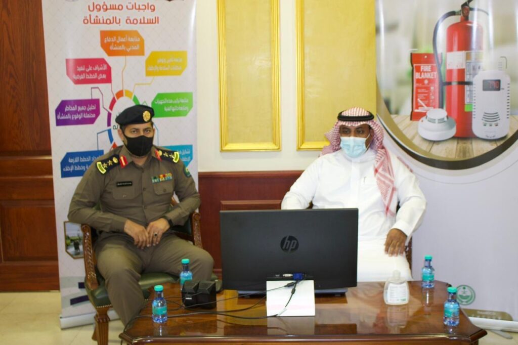 محافظ الحناكية المشرافي يدشّن فعاليات اليوم العالمي للدفاع المدني بالحناكية