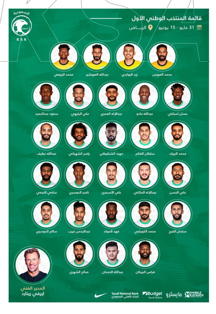 إعلان قائمة المنتخب السعودي لتصفيات كأس العالم 2022