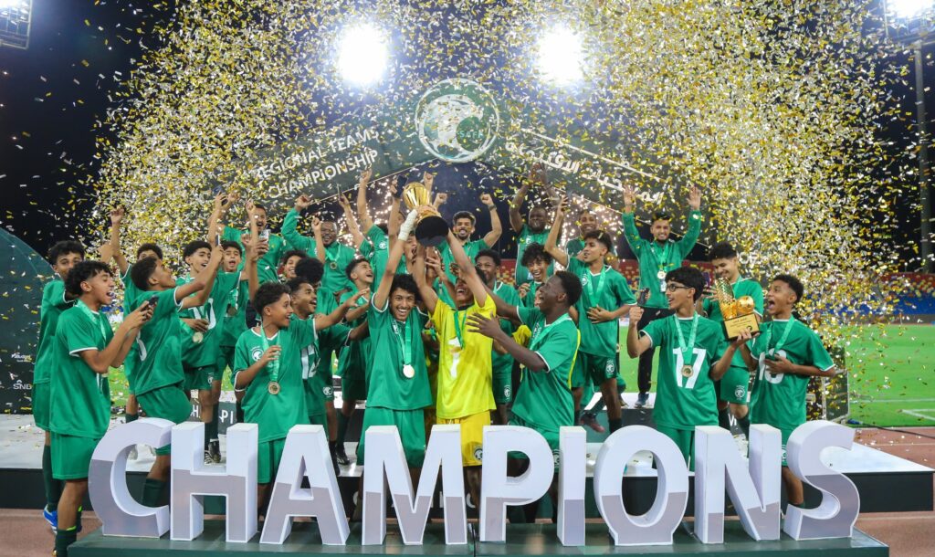 منتخب جازان يتوج ببطولة المنتخبات الإقليمية تحت 13 عامًا