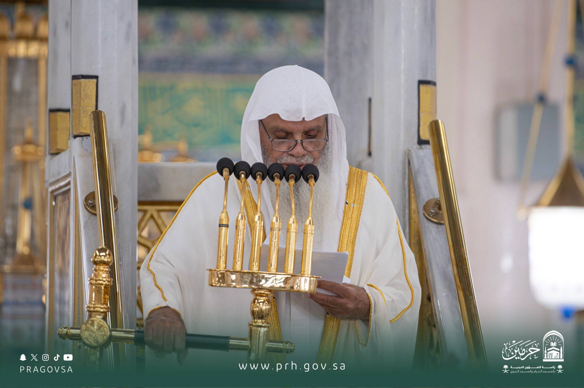 الشيخ الدكتور علي الحذيفي في خطبة الجمعة من المسجد النبوي: شعائر الإسلام لا تُقام على وجهها الكامل إلا في ظل “الأمن والطمأنينة”