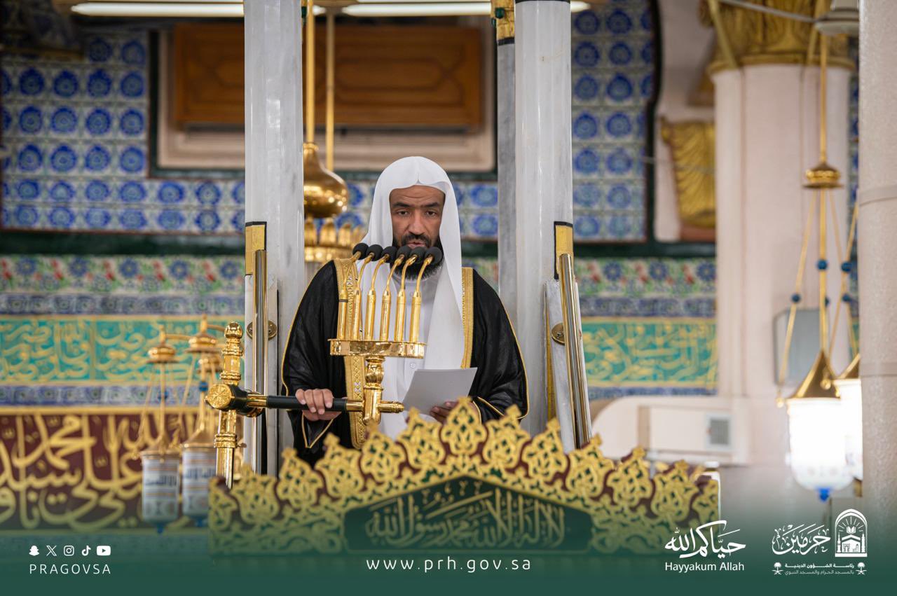 الشيخ الدكتور عبدالله البعيجان في خطبة الجمعة من المسجد النبوي: من تمام أداء النسك؛ الالتزام بتعليمات الحج الصادرة من الجهات المسؤولة عنه
